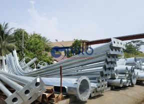 Tiang PJU Double Parabola